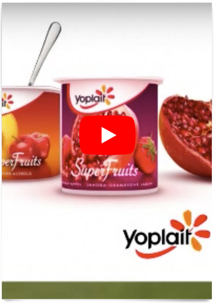 Yoplait Super Fruits. Lansering TV